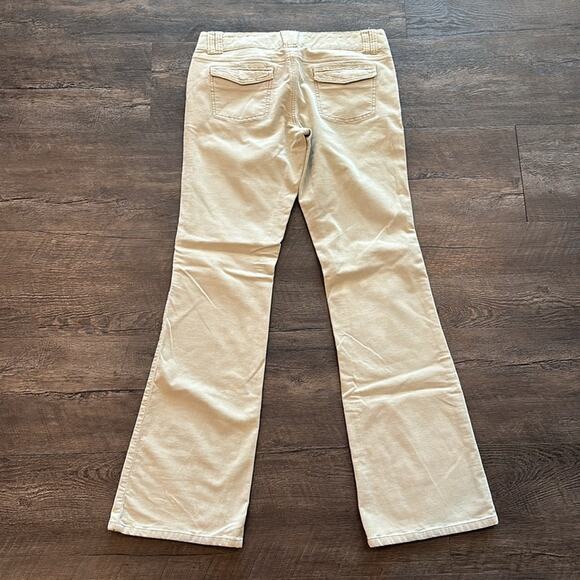 American Eagle Outfitters 10 Long Vintage Y2K Khaki Bootcut Corduroy Pants - Picture 8 of 10